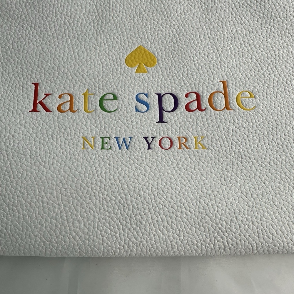 Kate Spade Kourtney Spectrum, Pride Clutch or Pouch Pebbled Leather NEW